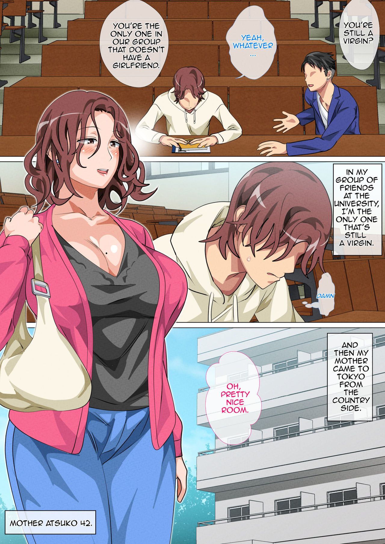 [Circle Spice] Musuko Ni Ai Ni Joukyou Shita Haha  Mother Visiting Her Son in Tokyo [English] [Amoskandy]