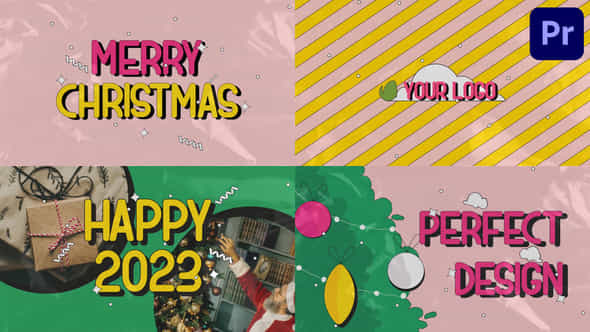 Merry Christmas Colorful - VideoHive 42096381