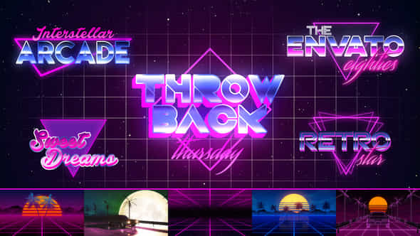 80S Vhs Retro Title Pack - VideoHive 21726630