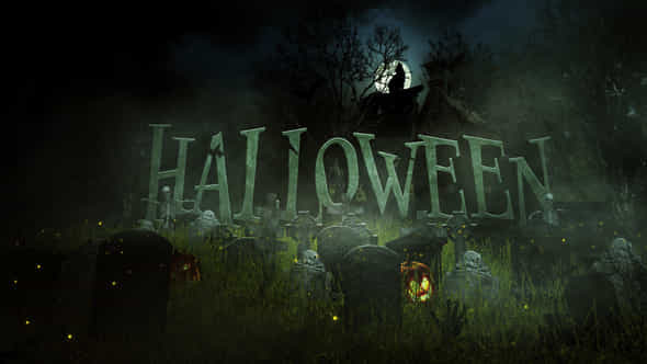 Halloween Logo Into - VideoHive 34130613