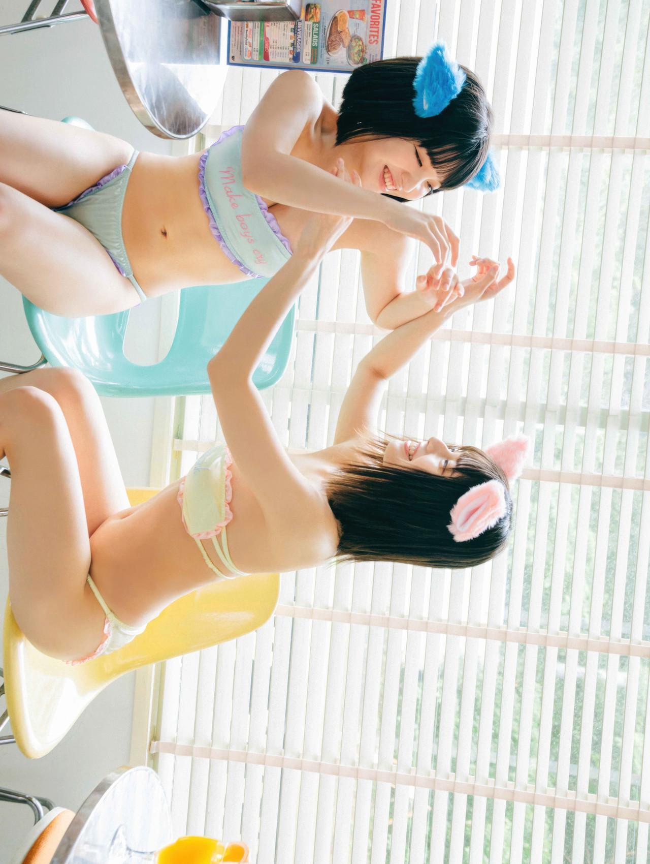 Nemoto Nagi 根本凪, Rin Kaname 鹿目凛, from でんぱ組.inc 写真集 ねもぺろ 「萌えキュン」 だけじゃありません。 Set.01(9)