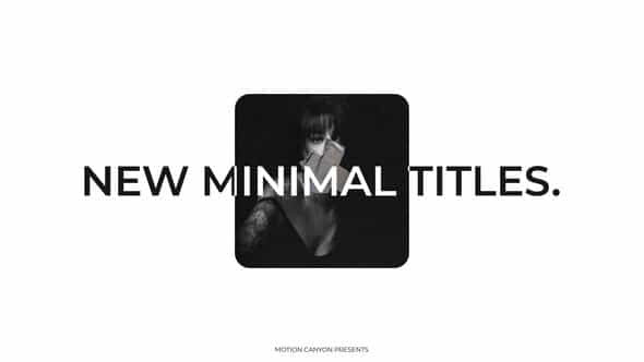 Minimal Titles. - VideoHive 37574477