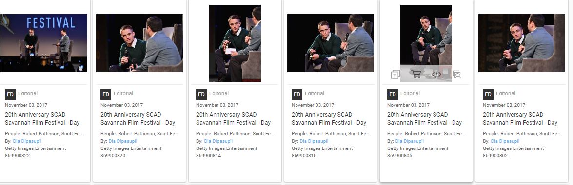 Robert Pattinson and moderator Scott Feinberg onstage at 'Good Time' Q&A during 20th Anniversary SCAD Savannah Film Festival on November 3, 2017 in S