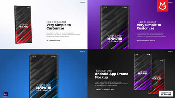 Android App Promo S24 Ultra Mockup - VideoHive 50381139
