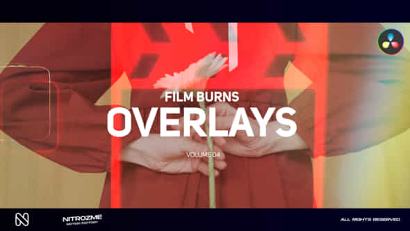 Film Burn Overlays Vol 04 For Davinci Resolve - VideoHive 49437690