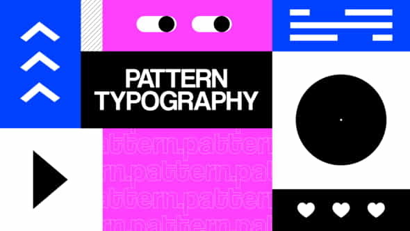 Pattern Typography - VideoHive 39207668