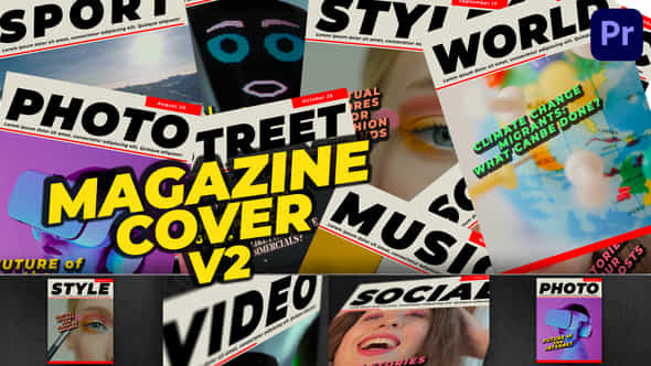 Magazine Cover Premiere Pro - VideoHive 50317562