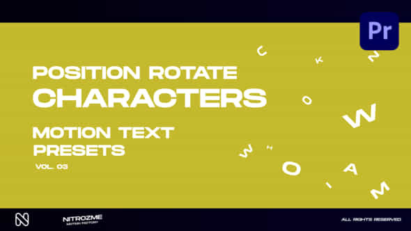 Characters Motion Text - VideoHive 45890377
