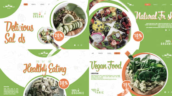 Healthy Food Promo - VideoHive 50719976