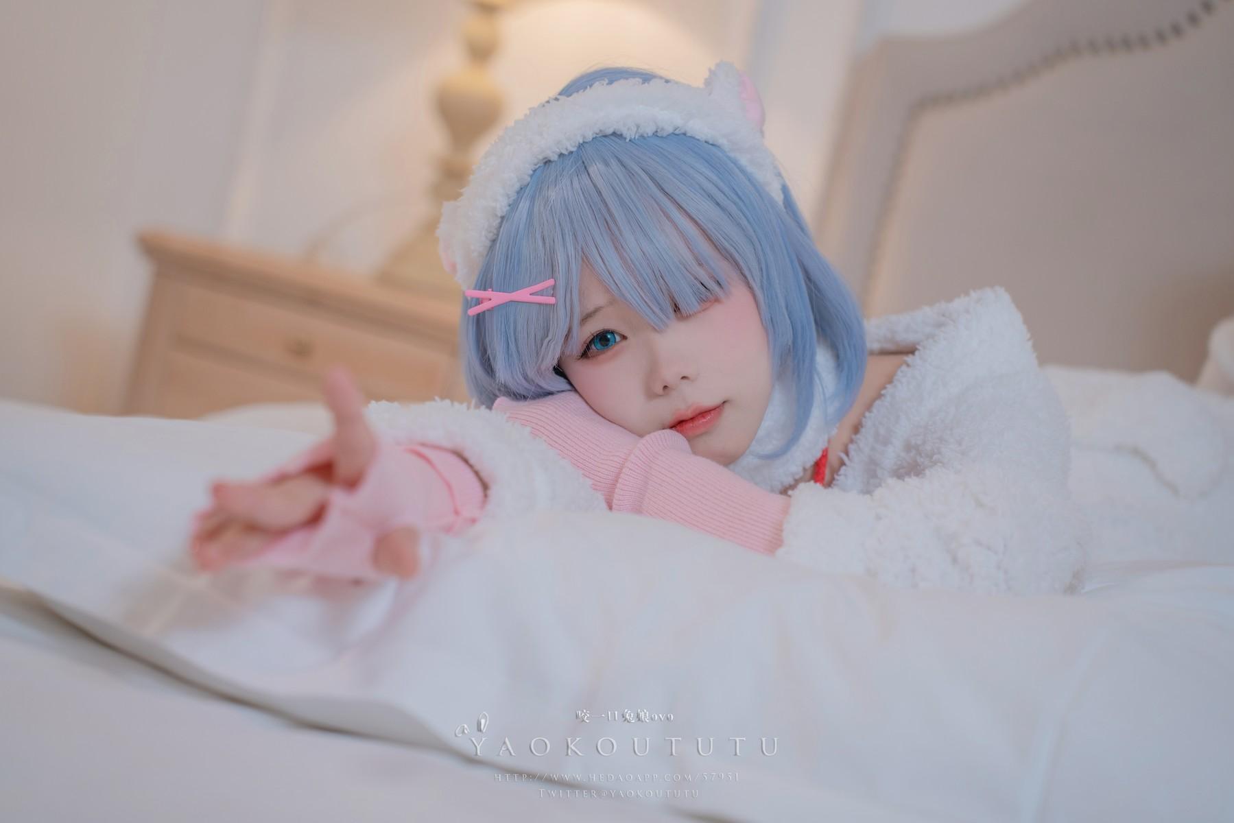 Cosplay 黏黏团子兔 T3特典 蕾姆咩咩(20)