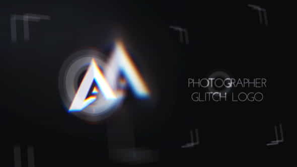 Minimal Photographer Glitch Logo Intro - VideoHive 25752845