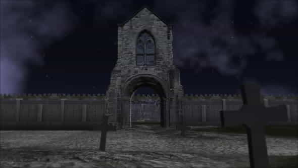 Halloween Graveyard - VideoHive 33828517