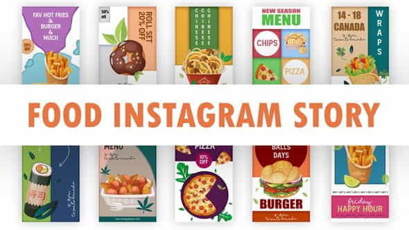 Food Instagram Story Template - VideoHive 35758267