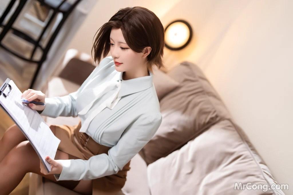 Coser@星之迟迟Hoshilily: 2023 6月计划D 原创-催眠2打工战士 (167 photos )(135)