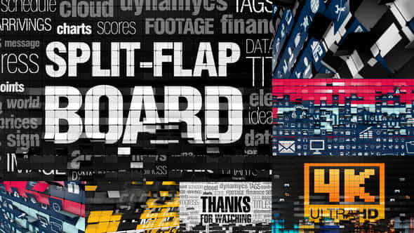Split-Flap Board - VideoHive 26328332