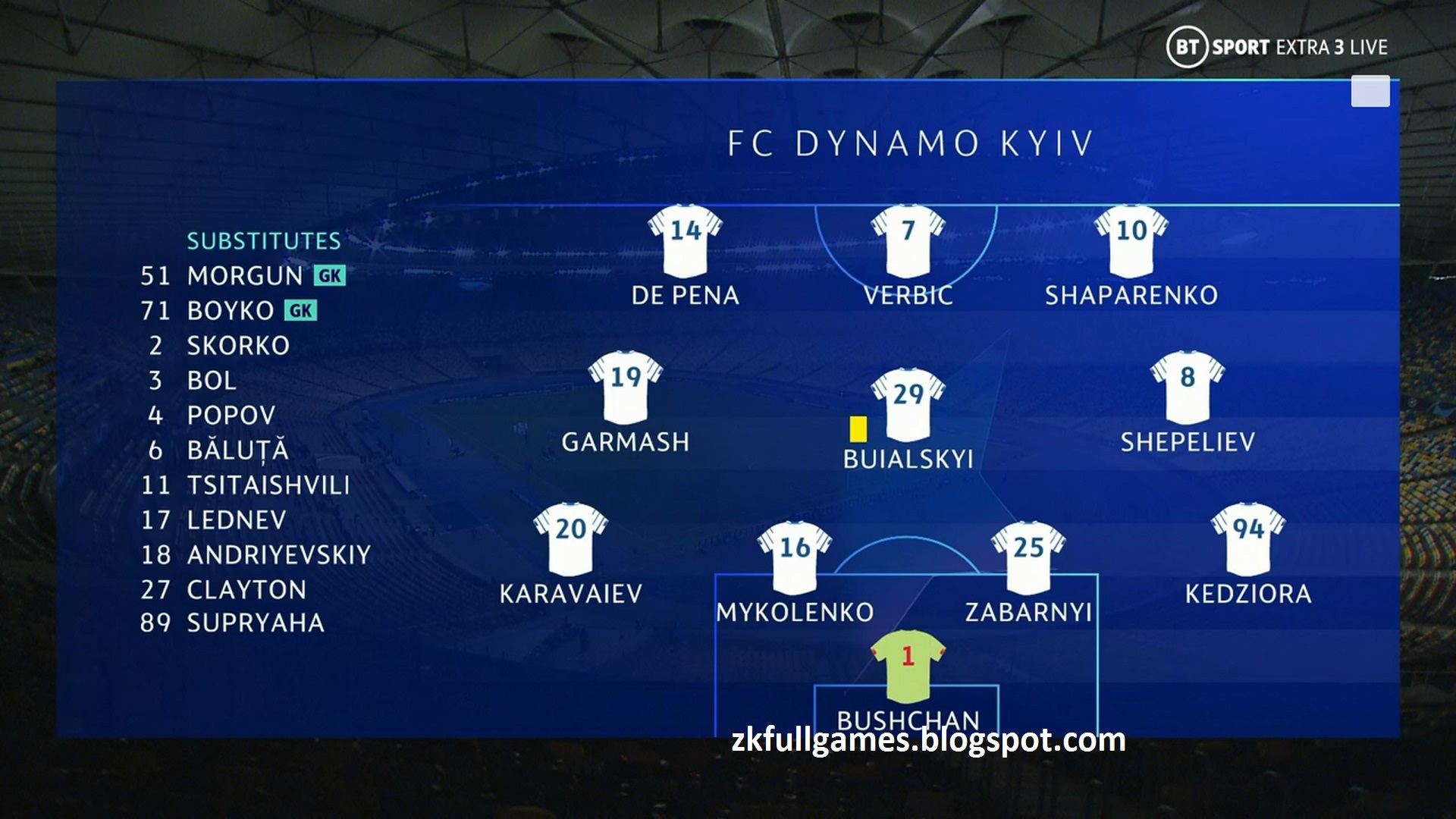 UCL 20/21 - Matchday 4 - Dynamo Kyiv vs Barcelona - 24/11/2020