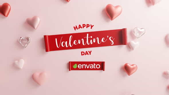 Happy Valentine Logo Reveal 3D - VideoHive 30263425