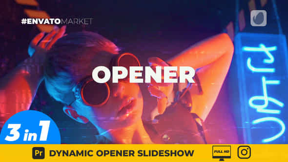 Dynamic Opener Slideshow Mogrt - VideoHive 40088140