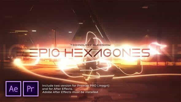 Epic Hexagones Technology Slideshow - VideoHive 31275473