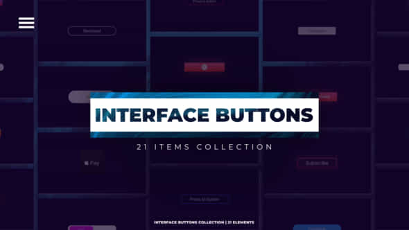 Interfaces Buttons - VideoHive 40516113