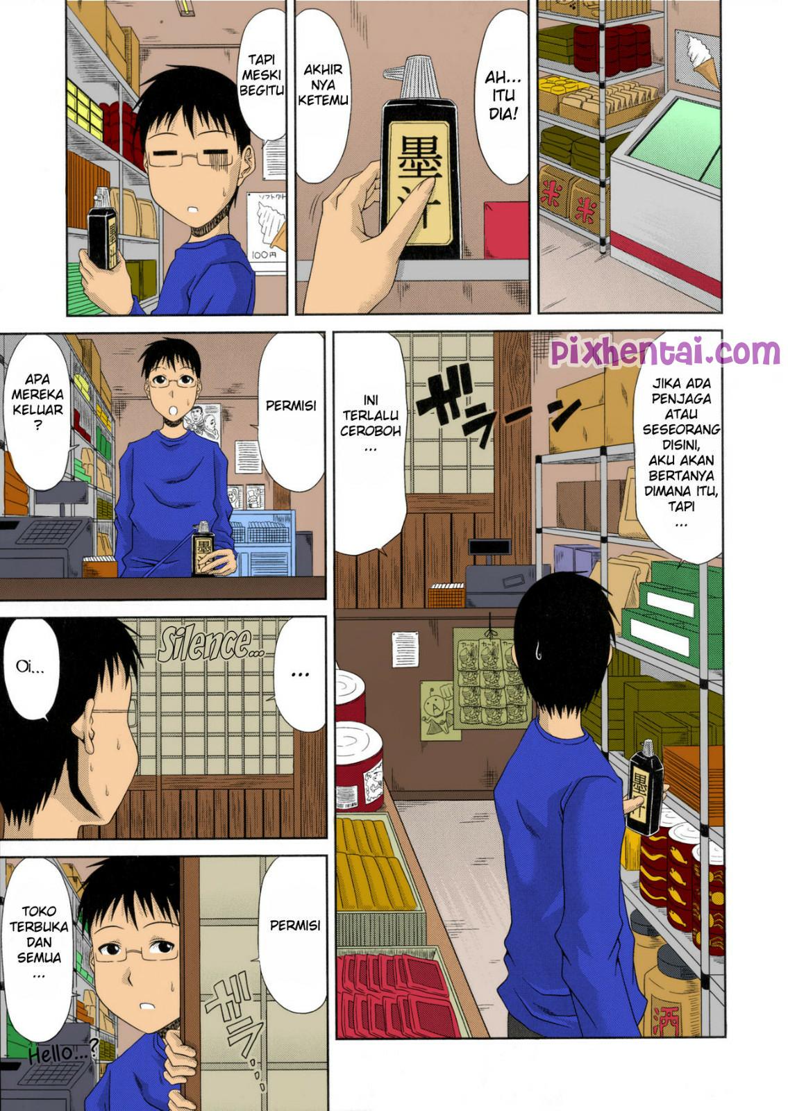 Komik hentai xxx manga sex bokep menggoyang penjaga toko montok 04