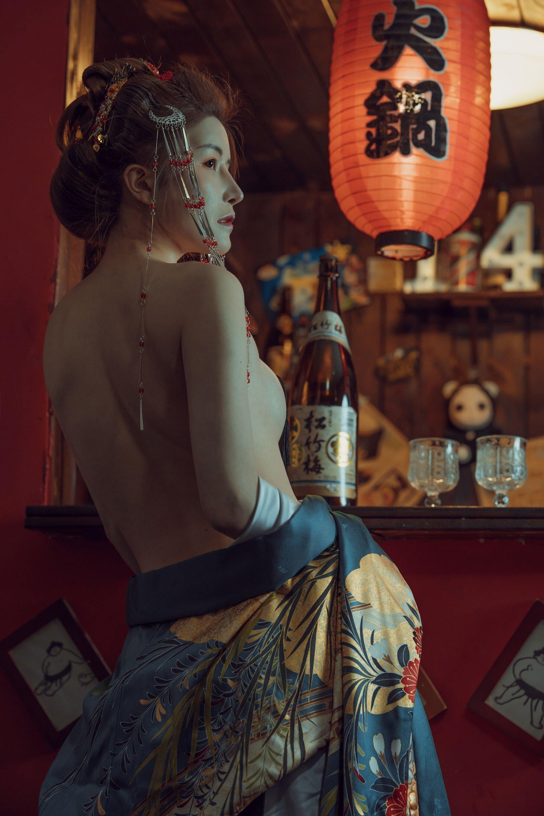 未分类性感写真 鹿八岁《酒醉的和服少女》(4)