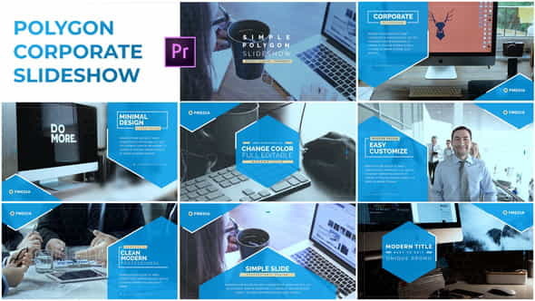 Simple Polygon Corporate Slideshow - - VideoHive 23178617
