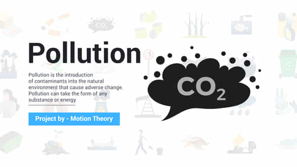 Pollution Icons - VideoHive 37622584