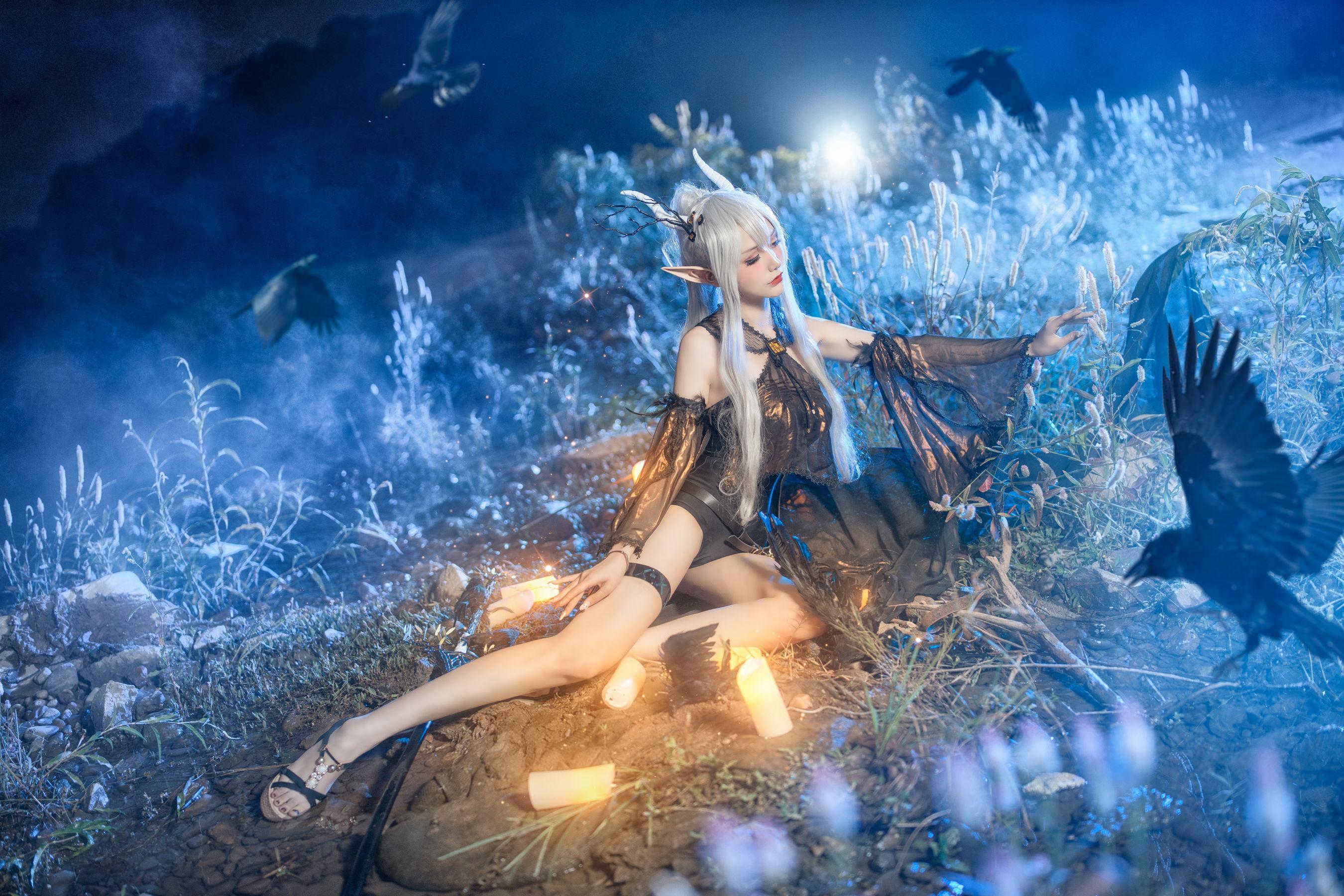 [网红COSER写真] 仙九Airi – 闪灵静谧午夜(8)