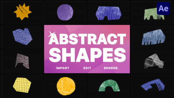 Hand-Drawn Abstract Shapes - VideoHive 48606121