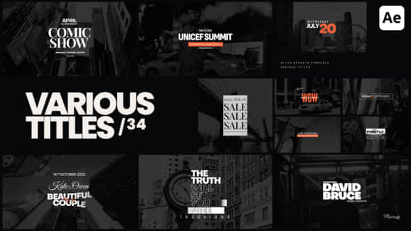 Various Titles 34 - VideoHive 48893104