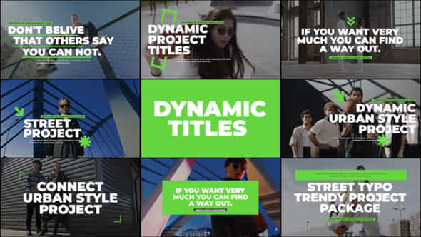 Dynamic Titles - VideoHive 49907161