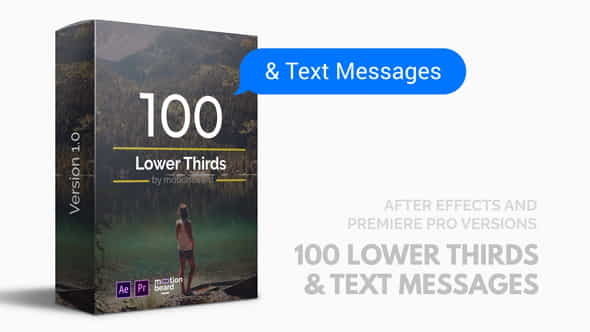100 Lower Thirds and Messages - VideoHive 21852318