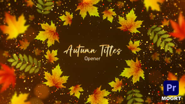 Autumn Titles Mogrt - VideoHive 48120657