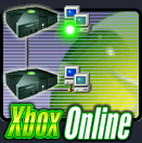 a square icon for XBox Live, showing two Xboxes connecting to each other, and their respective routers