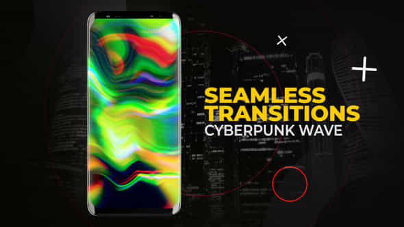 Vertical Cyberpunk Wave Transitions - VideoHive 52416849