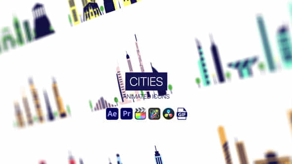 Cities Animated Icons - VideoHive 44950925