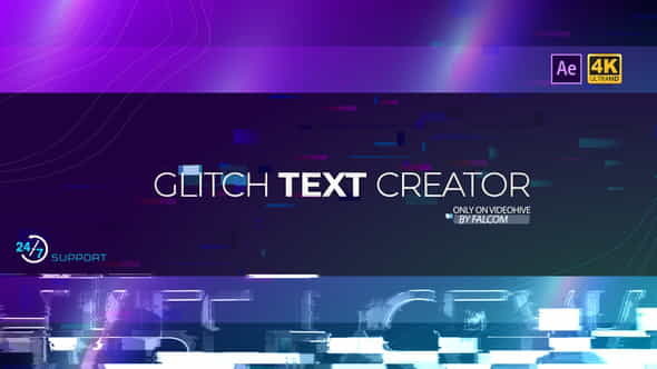 Glitch Text Creator - VideoHive 29599800