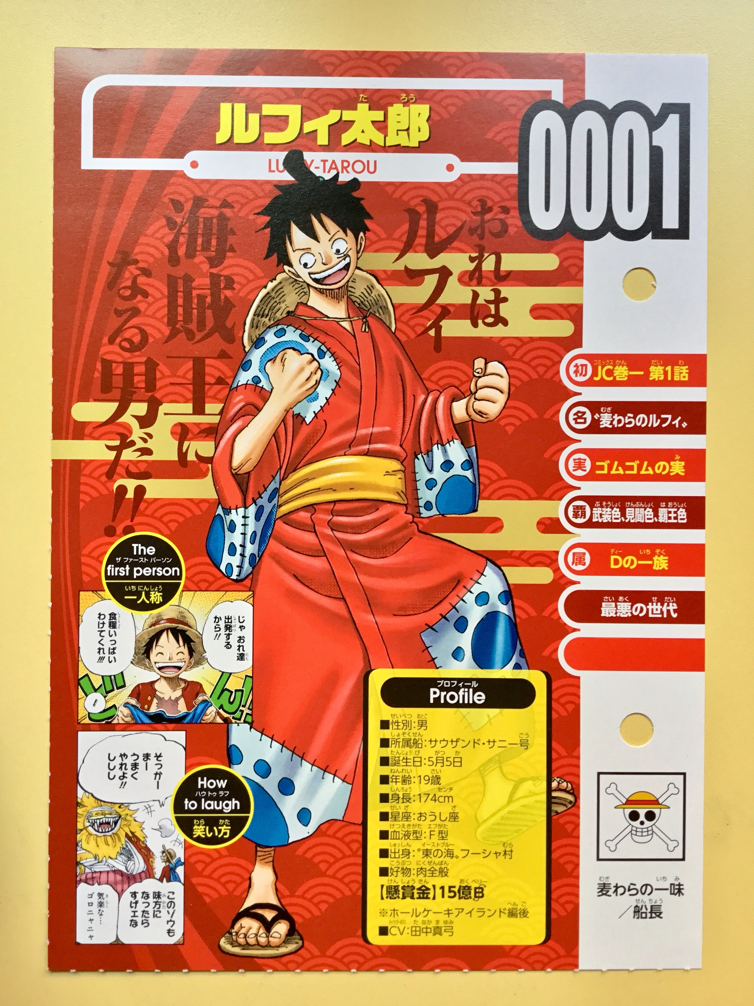 Vivre Card - One Piece Visual Dictionary
