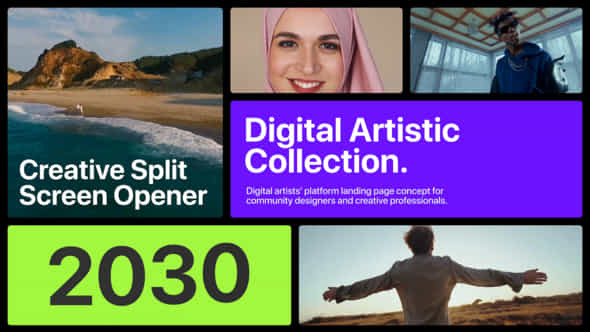 Hip Hop Multiscreen Opener - VideoHive 52096956