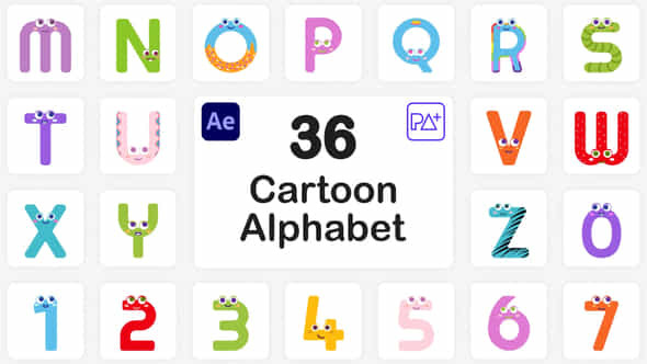 Cartoon Alphabet For - VideoHive 45723469