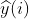 widehat{y}(i)