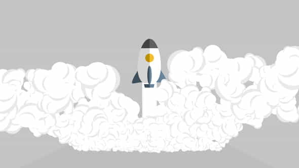 Quick Start Up Rocket Logo - VideoHive 26450935