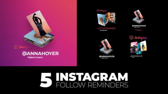 Instagram Follow Reminder v2 - VideoHive 27550828