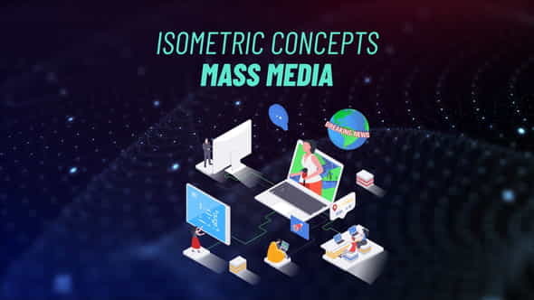 Mass Media - Isometric Concept - VideoHive 31693768