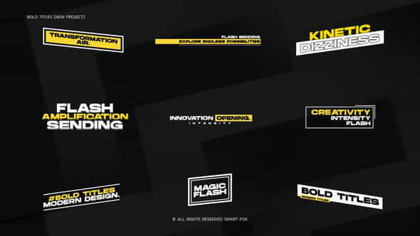 Bold Titles Mogrt Premiere Pro - VideoHive 52185801