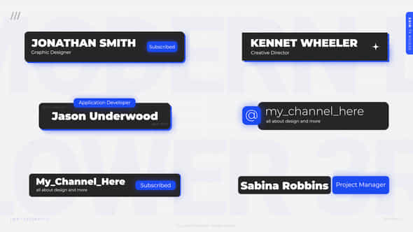 Lower Thirds Modern - VideoHive 50805786