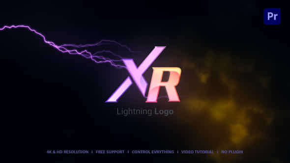 Lightning Logo Reveal - VideoHive 43244256