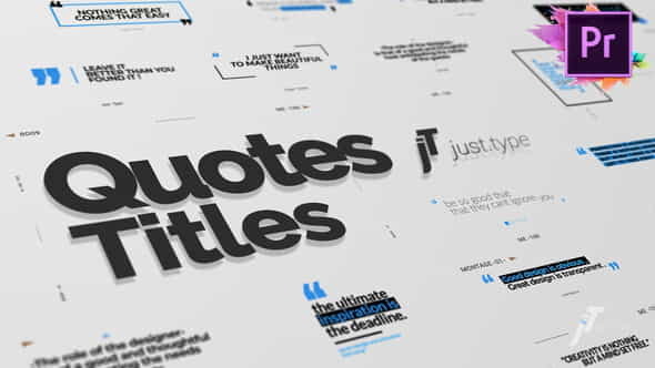 Just Type | Quote Titles - VideoHive 24063163