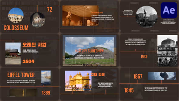 History Slideshow For After Effects - VideoHive 49635462
